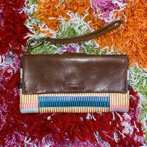 Leather Fossil Wallet/Clutch